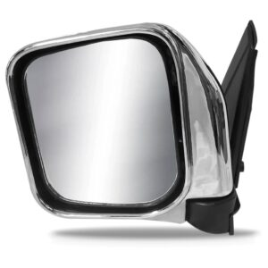 Retrovisor Pajero 1993 1994 1995 1996 1997 Fixo Cromado Lado Esquerdo