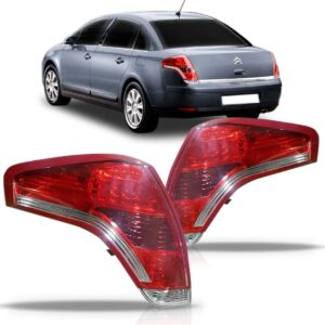 Lanterna Traseira C4 2006 A 2007 Sport Vtr Vermelha/rosa  Lado Direito