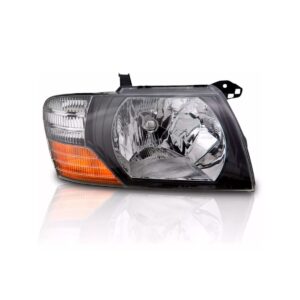 Farol Pajero Full 2001 A 2002 Mascara Negra 1ª Linha - Direito/passageiro