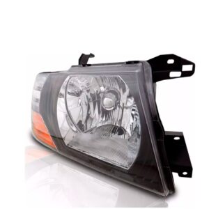 Farol Pajero Full 2001 A 2002 Mascara Negra 1ª Linha - Direito/passageiro
