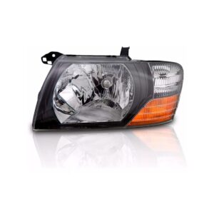 Farol Pajero Full 2001 A 2002 Mascara Negra 1ª Linha - Esquerdo/motorista