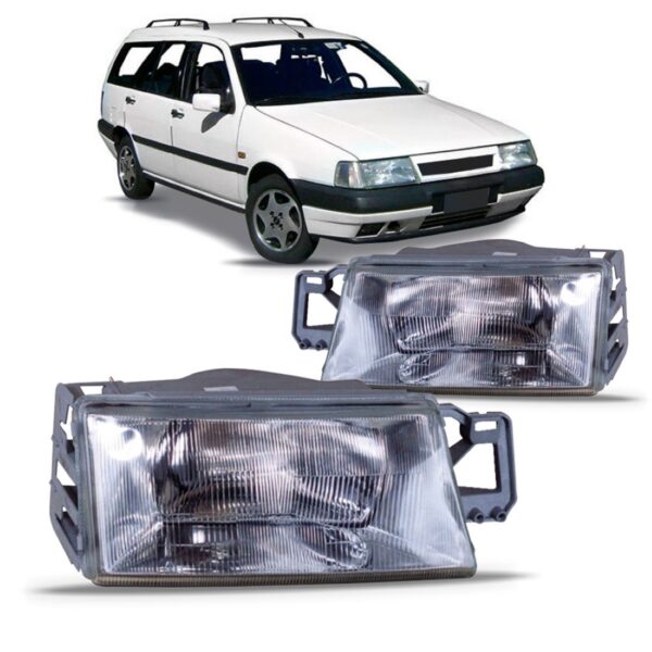 Farol Tempra Sw 1991 92 93 94 1995 Cromado 1ª Linha - Direito/passageiro