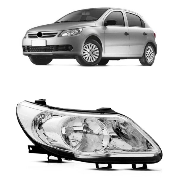 Farol Voyage G5 09 2010 11 2012 Foco Duplo Cromado 1ª Linha Direito/passageiro