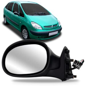 Retrovisor Picasso 1999 00 2001 02 2003 2004 Elétrico Preto Lado Esquerdo