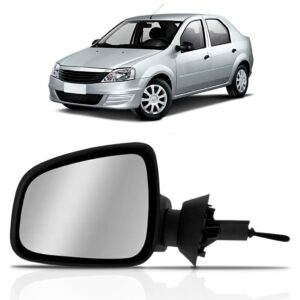 Retrovisor Logan Sandero 2011 2012 2013 Com Controle Grande Lado Esquerdo