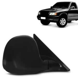 Retrovisor S10 1995 1996 97 98 1999 2000 Eletrico Preto Liso Lado Direito