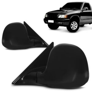 Retrovisor S10 1995 1996 97 98 1999 2000 Eletrico Preto Liso Lado Direito