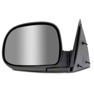 Retrovisor S10 1995 1996 1997 1998 1999 2000 Fixo Preto Liso Lado Esquerdo