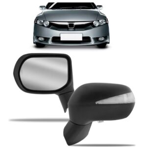 Retrovisor Civic 2006 2007 2008 09 10 2011 Elétrico C/ Pisca Lado Esquerdo