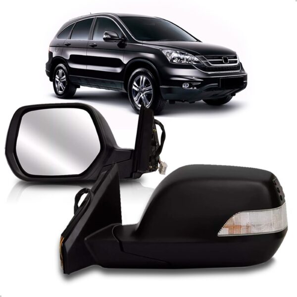 Retrovisor Crv 2007 A 2012 Eletrico Retratil C/ Sinaleira Lado Esquerdo