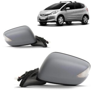 Retrovisor Eletrico C/ Sinaleira Fit 2009 A 2014 Primer Lado Direito