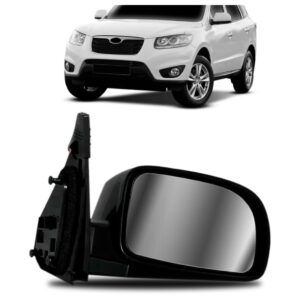 Retrovisor Santa Fé 07 08 09 A 2012 Elétrico Preto S/ Pisca Lado Direito