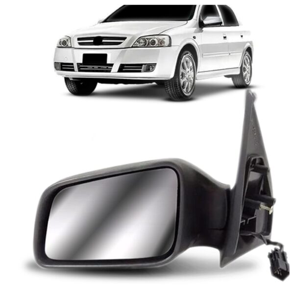 Retrovisor Astra 1998 A 2012 Elétrico Capa Preta Lado Esquerdo