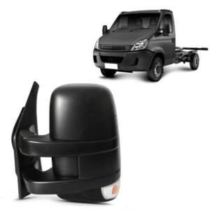 RETROVISOR IVECO DAILY 2008 A 2013 FIXO BRACO CURTO C/ PISCA LE