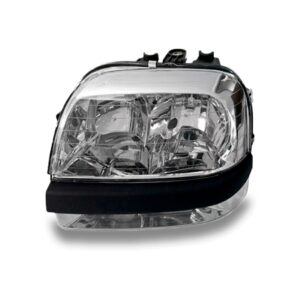 Farol Doblo Com Auxiliar 2002 A 2009 Cromado 1ª Linha - Esquerdo/motorista