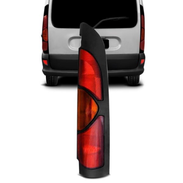 Lanterna Traseira Kangoo Furgao 1997 A 2006 Mascara Preta Lado Direito