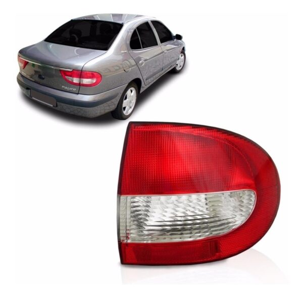 Lanterna Megane 2000 A 2005 Traseira Sedan Lado Esquerdo Esquerdo Vermelho