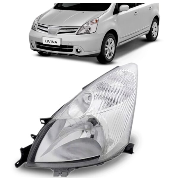 Farol Livina 2009 2010 2011 2012 2013 2014 1ª Linha - Esquerdo/motorista