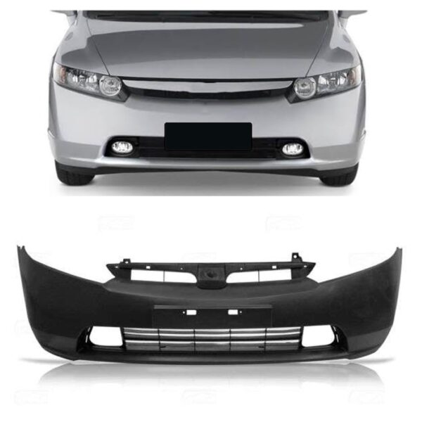 Envolvente Dianteiro Civic 2006 A 2008 Com Furo Novo Preto