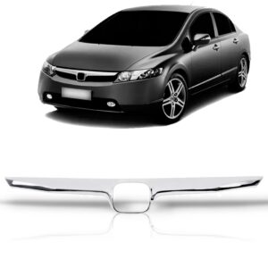 Friso Da Grade Radiador Honda Civic 2006 2007 2008 Cromado