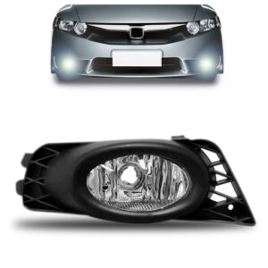 Farol Milha Auxiliar Civic 09 2010 2011 Com Moldura 1ª Linha Direita Passageiro