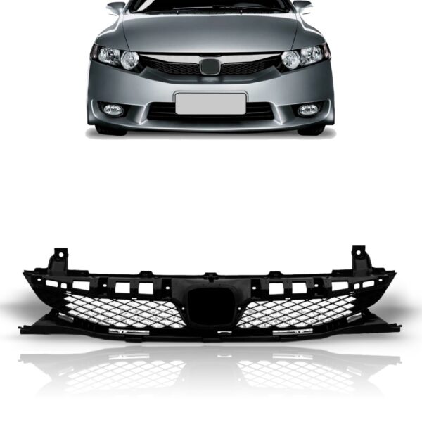 Grade Radiador Honda Civic 2009 2010 2011 2012 1a Linha Preto