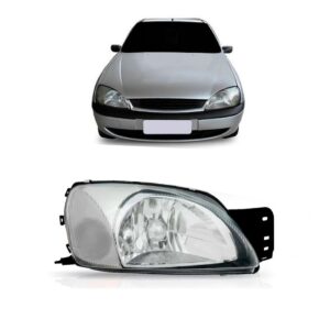 Farol Com Pisca Cristal Fiesta 2000 2001 2002 1ª Linha Direito/passageiro
