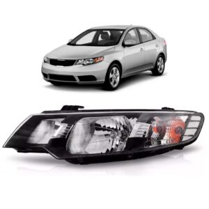 Farol Cerato 09 2010 2011 2012 2013 Manual/eletrico 1ª Linha Esquerdo/motorista
