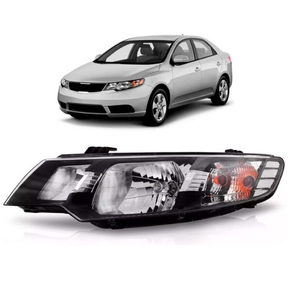 Farol Cerato 09 2010 2011 2012 2013 Manual/eletrico 1ª Linha Esquerdo/motorista