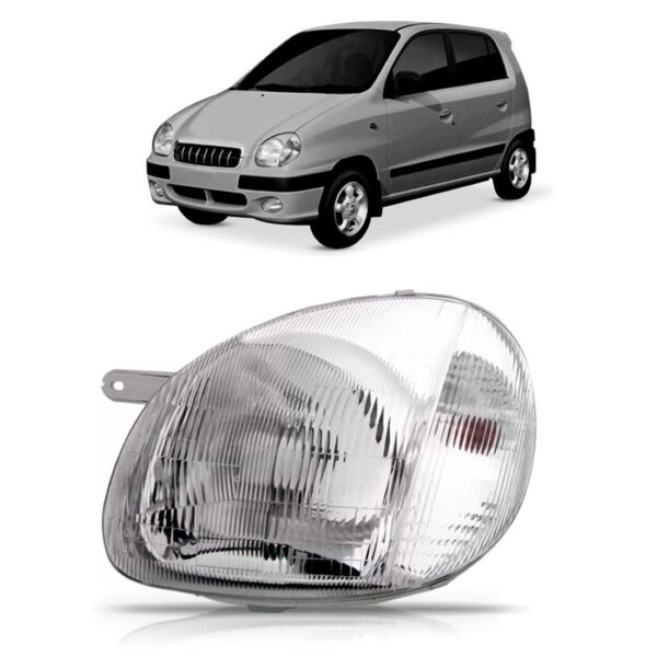 Farol Hyundai Atos 1998 1999 2000 Elétrico 1ª Linha - Esquerdo/motorista