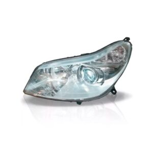 Farol Para Citroen C5 06/08 Lente Lisa Em Acrílico 1ª Linha Esquerdo/motorista