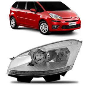 C4 Grand Picasso 08 09 A 12 Farol Elétrico Sinaleira Cristal Lado Esquerdo