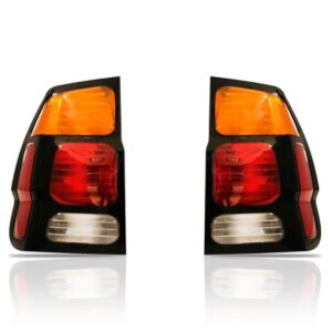 Lanterna Traseira Pajero Sport 2000 A 2004 Cristal Aro Preto Lado Esquerdo