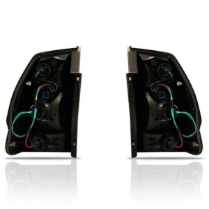 Lanterna Traseira Pajero Sport 2000 A 2004 Cristal Aro Preto Lado Esquerdo