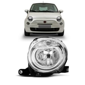 Farol Fiat 500 Elétrico Superior 2008 A 2012 1ª Linha - Esquerdo/motorista