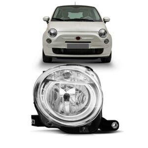 Farol Fiat 500 Elétrico Superior 2008 A 2012 1ª Linha - Direito/passageiro