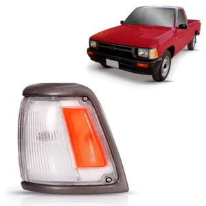 Sinaleira Dianteira Hilux 4x2 1992 A 2001 Aro Cinza Lado Esquerdo