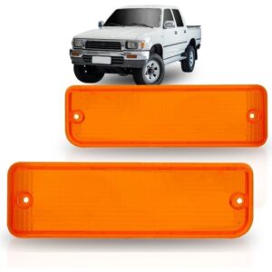 Lente Sinaleira Seta Parachoque Hilux 1992 À 2001 Lado Esquerdo