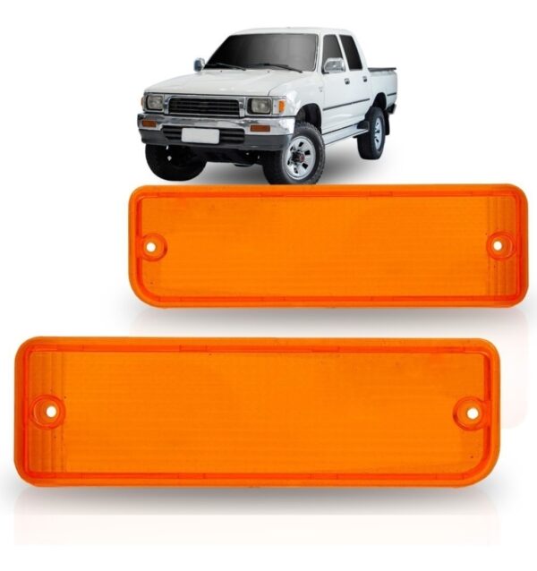 Lente Sinaleira Seta Parachoque Hilux 1992 À 2001 Lado Direito
