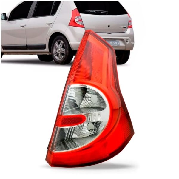 Lanterna Traseira Renault Sandero 2008 09 2010 2011 Bicolor Lado Direito