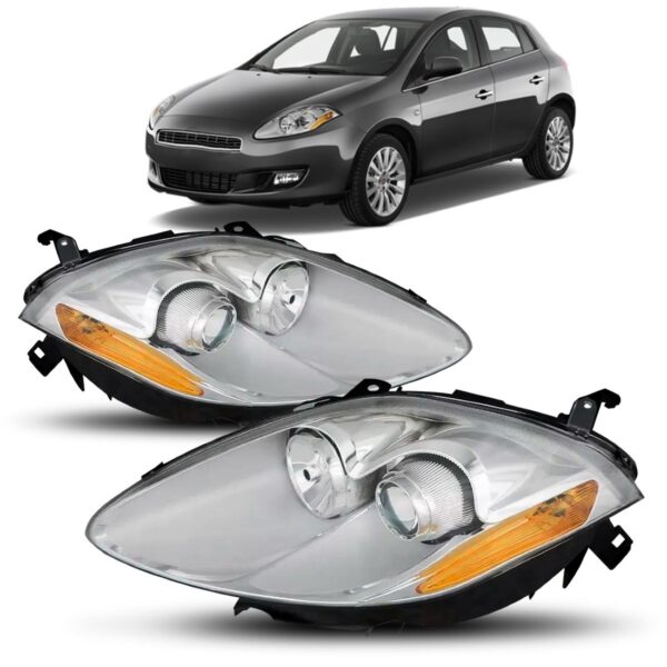 Farol Bravo 10 A 2012 Cromado Eletrico Pisca Ambar 1ª Linha Esquerdo/motorista