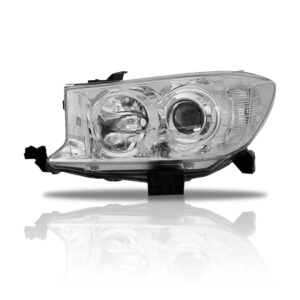 Farol Para Hilux Sw4 09 2010 11 Foco Duplo Cromado 1ª Linha - Esquerdo/motorista