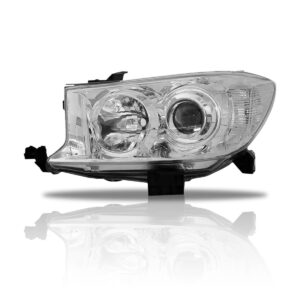 Farol Para Hilux Sw4 09 2010 11 Foco Duplo Cromado 1ª Linha - Direito/passageiro