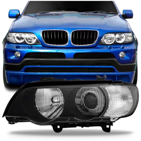 Farol Bmw X5 2002 2003 1ª Linha Esquerdo/motorista