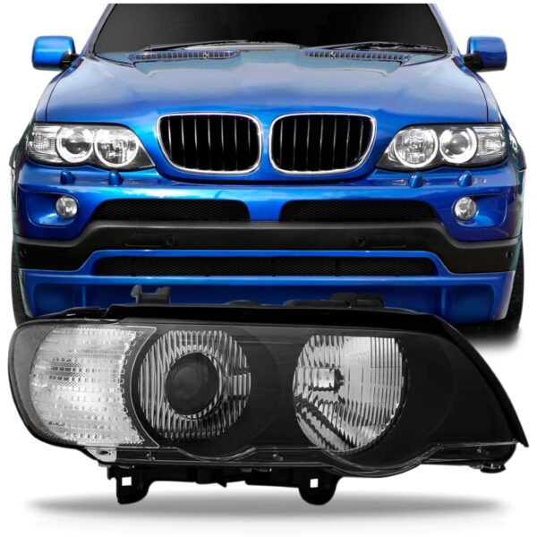 Farol Bmw X5 2002 2003 1ª Linha Direito/passageiro