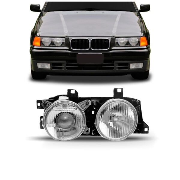 Farol Bmw Serie 5 1988 1989 1990 1991 92 1993 1994 1ª Linha Esquerdo/motorista