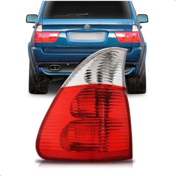 Lanterna Traseira Para Bmw X5 2004 2005 Bicolor Lado Esquerdo