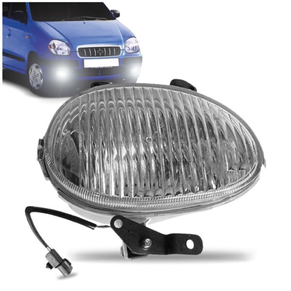 Farol Milha Auxiliar Hyundai Atos 98 99 00 Cristal 1ª Linha Direito