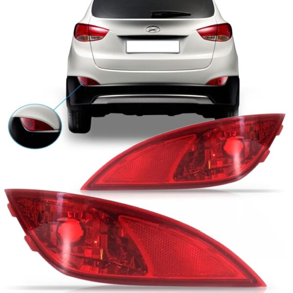 Refletor Parachoque Traseiro Ix35 2010 11 2012 2013 Vermelho Lado Esquerdo
