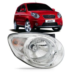 Farol Para Kia Picanto 2008 2009 2010 2011 1ª Linha Direito/passageiro